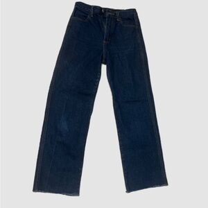 John Galt blue jeans with brown stitching